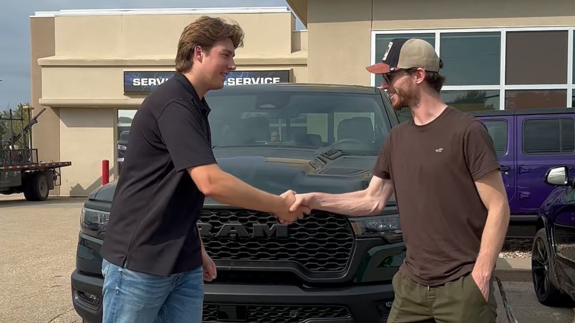 Jeremy and Nick on Delivery Day at Redwater Dodge