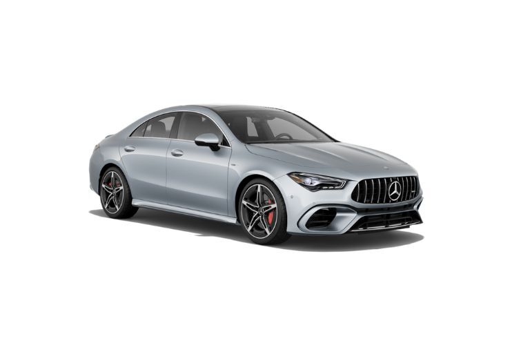 diagonal front view image of the 2025 Mercedes-Benz AMG® CLA 45 S Coupe