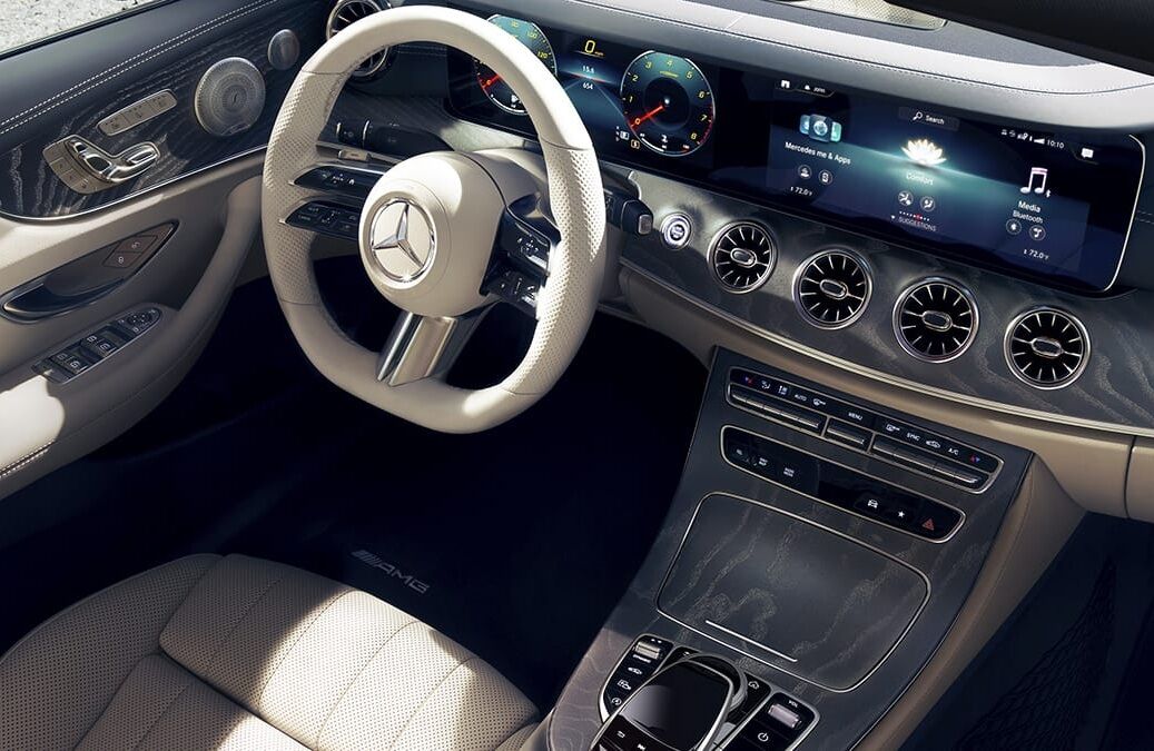 2022 Mercedes-Benz E-Class Cabriolet interior steering wheel and dash