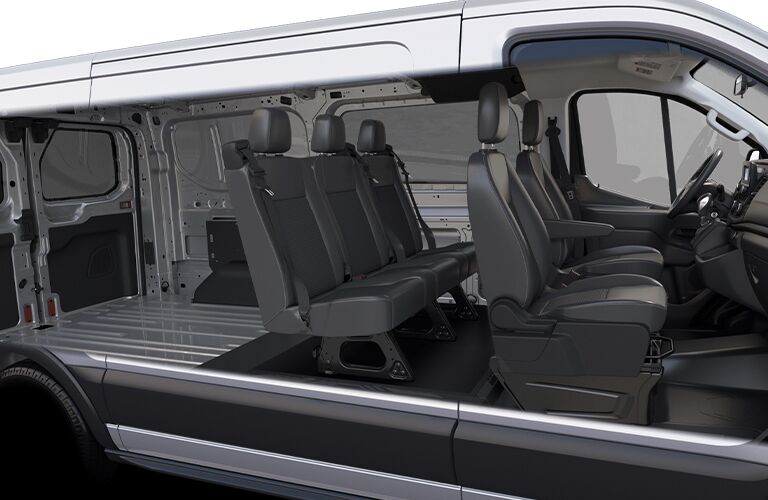 2020 Ford Transit Crew Van interior side view