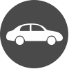 gray dot with car icon