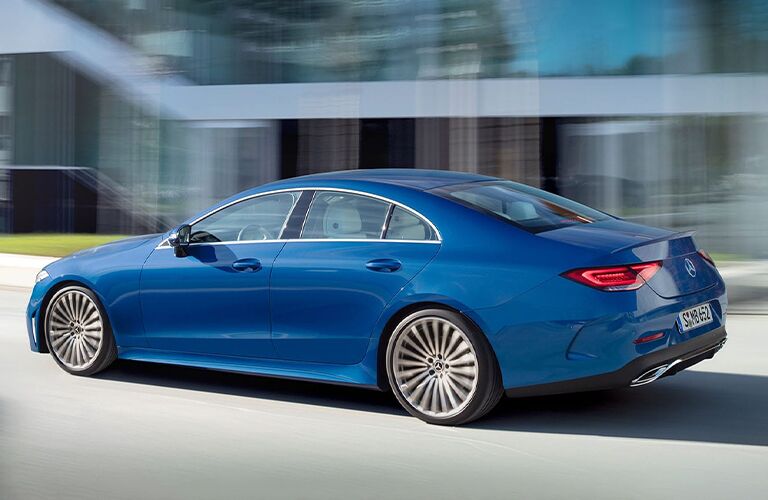 2022 Mercedes-Benz CLS blue side back view