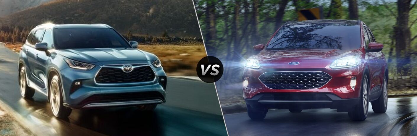 2022 Toyota Highlander vs 2022 Ford Escape comparison image