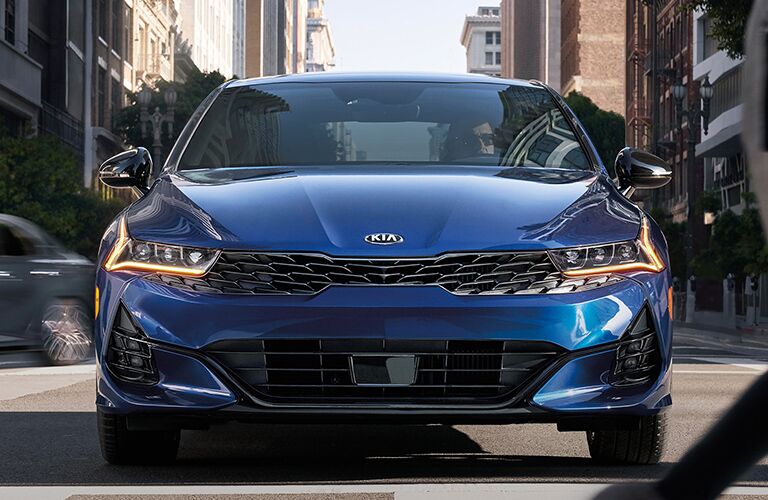 2021 Kia K5 from the front