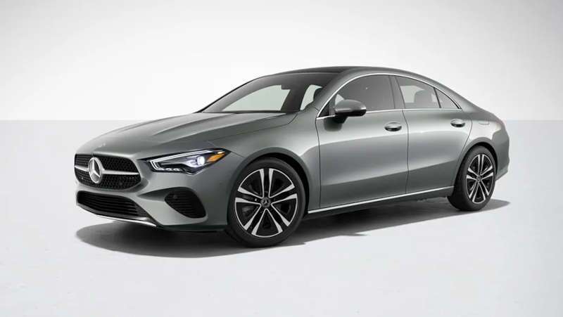 A front quarter exterior view of the CLA 250 4MATIC® Coupe