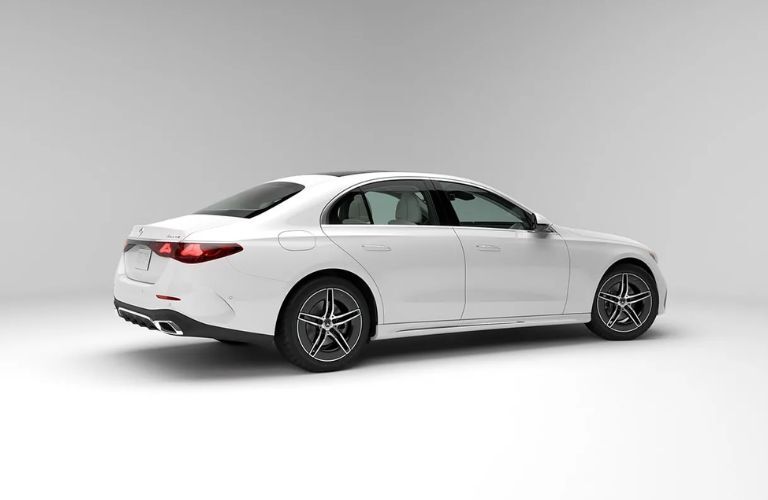 diagonal front view image of the 2025 Mercedes-Benz E-Class Sedan