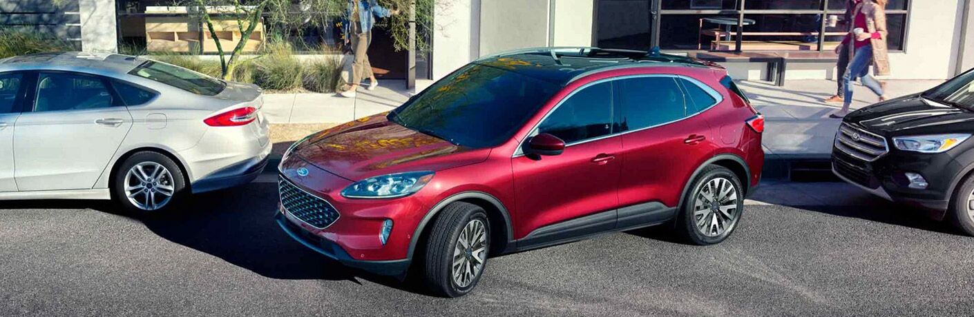 2021 Ford Escape Titanium Hybrid parking on a street