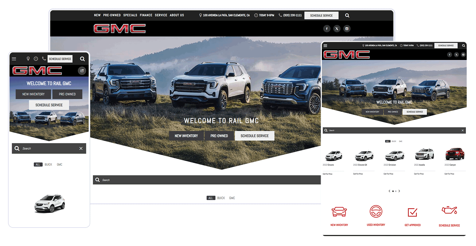 Rail GMC Automotive Theme