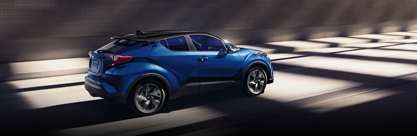 2021 Toyota C-HR blue side view