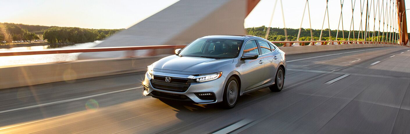 2020 Honda Insight on a bridge