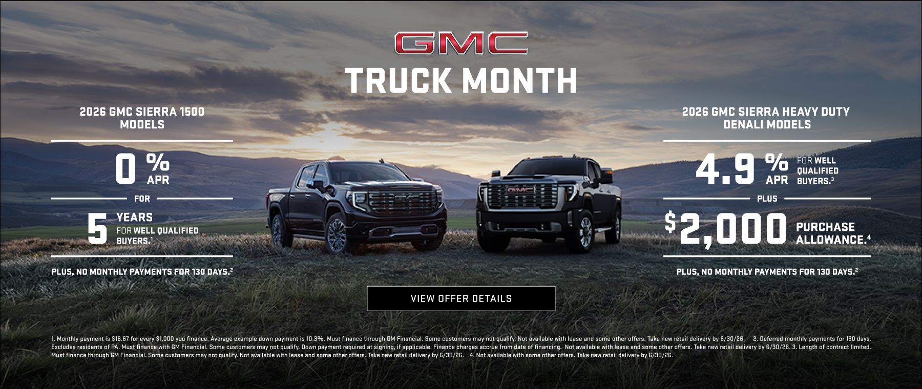 Farmington GMC Truck Month