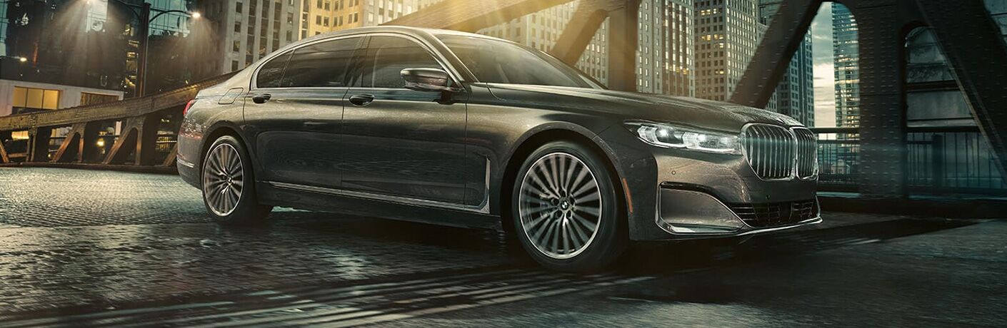 2022 BMW 7 Series side and partial front view