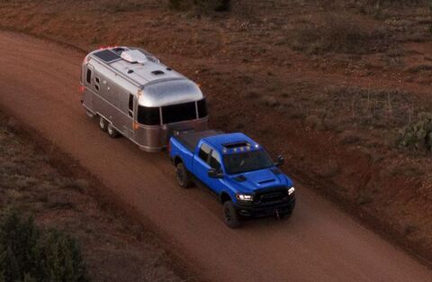2024 Ram 2500 towing a trailer