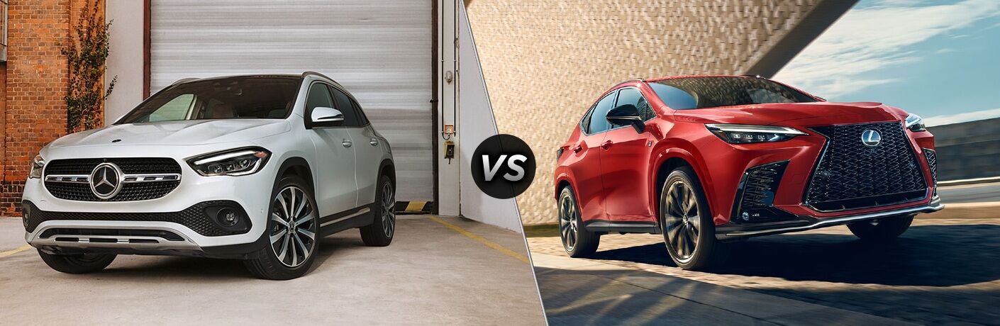 2022 Mercedes-Benz GLA SUV vs 2022 Lexus NX comparison image