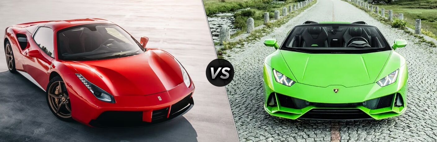 Ferrari 488 Spider vs Lamborghini Huracan Spyder comparison image