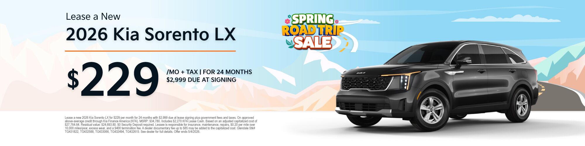 MAR26 Special Sorento