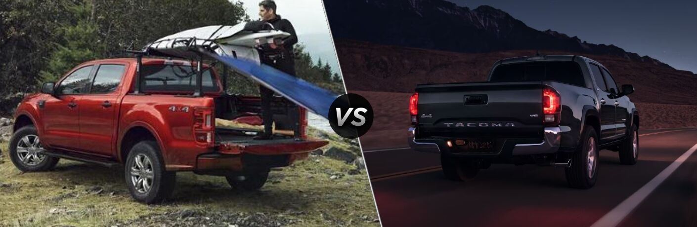 2024 Ford Ranger vs 2024 Toyota Tacoma comparison image