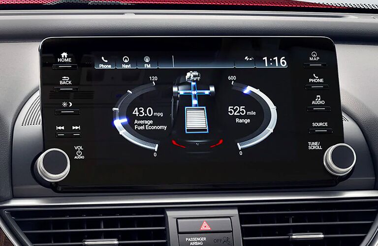 Display screen of the 2020 Honda Accord