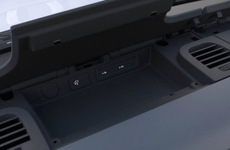 An image of the wireless charging system of the 2023 Mercedes-Benz Sprinter