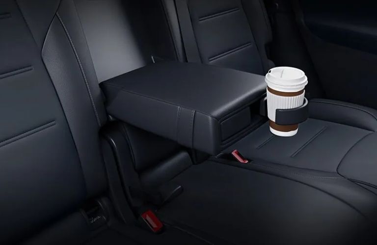 A cup holder inside a Mercedes-Benz vehicle
