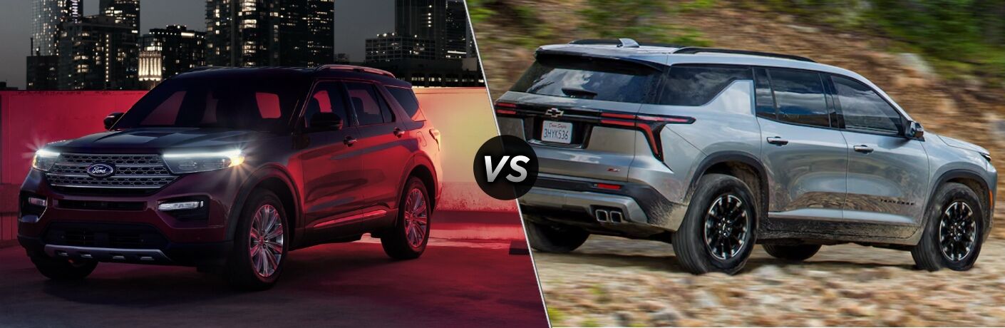 2024 Ford Explorer vs 2024 Chevrolet Traverse comparison image