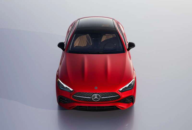 A front exterior view of the 2026 Mercedes-Benz CLE 350 4MATIC® Coupe