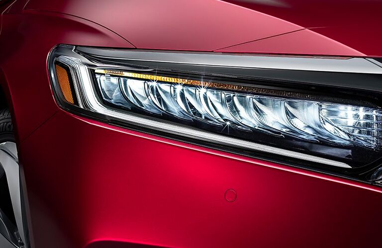 red honda accord sedan close up