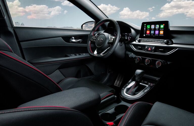 Interior view of the 2021 Kia Forte
