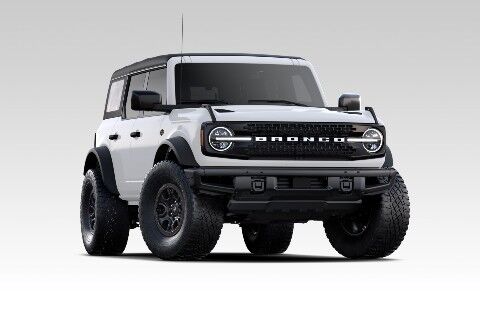 2024 Ford Bronco Wildtrak on white and gray background