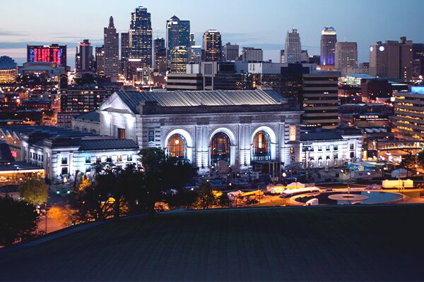 A view of Kansas City's skyline