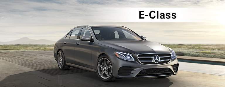 2017 Mercedes-Benz E-Class overlooking a mountain