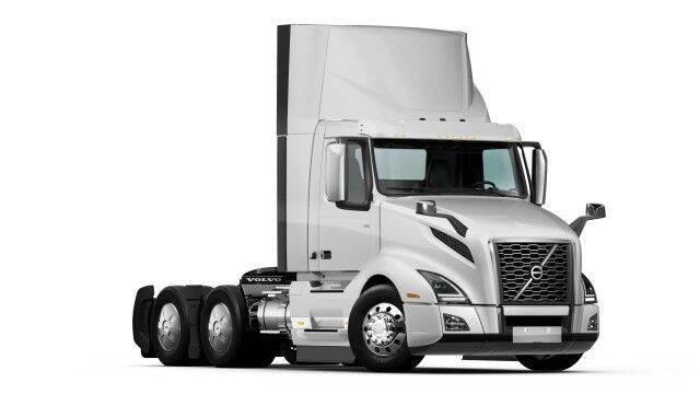 A front quarter view of a Kenworth bigrig cab