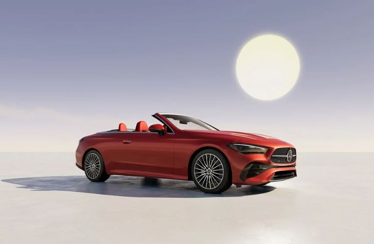 front quarter view of the 2024 Mercedes-Benz CLE 4MATIC Cabriolet