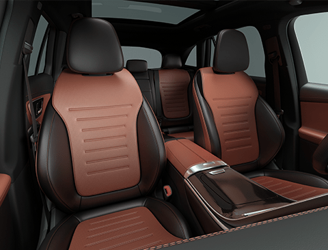 GLC interior with Sienna Brown/Black MB-Tex 