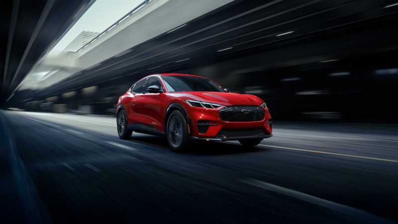 A front exterior view of the 2026 Ford Mustang Mach-E