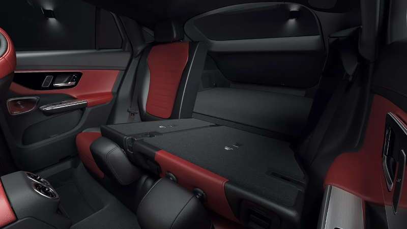 The rear seating in the 2026 Mercedes-AMG® GLC 43 Coupe