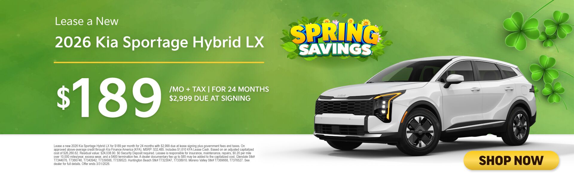 MAR26 Special Sportage Hybrid