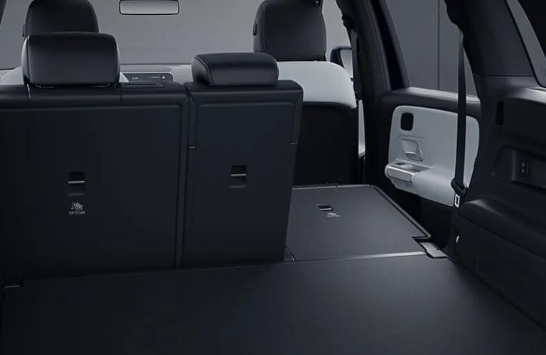 Folded rear seats of the 2023 Mercedes-Benz GLB