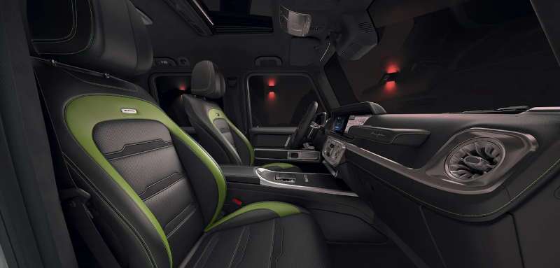 The Mercedes-Benz G-Class luxurious seating