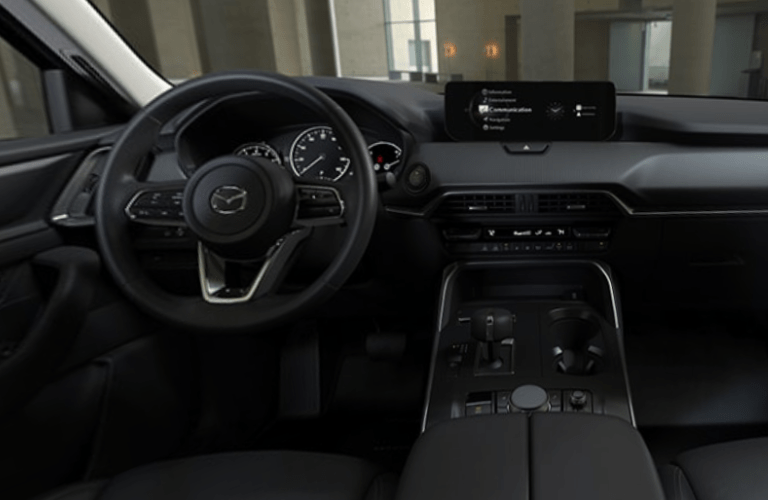2024 Mazda CX-90 steering wheel and dashboard