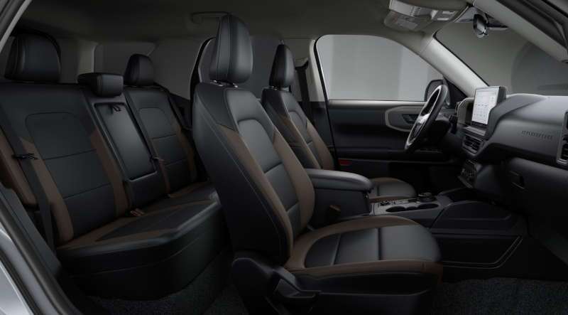 The two rows of seating in the Bronco Sport Big Bend