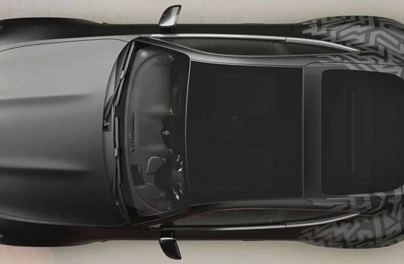A top down exterior view of the 2026 Mercedes-AMG® GT 63 APXGP Edition