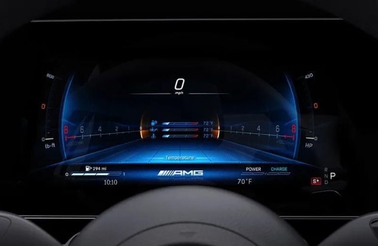 touchscreen of the 2024 Mercedes-AMG GT 43 4-door Coupe