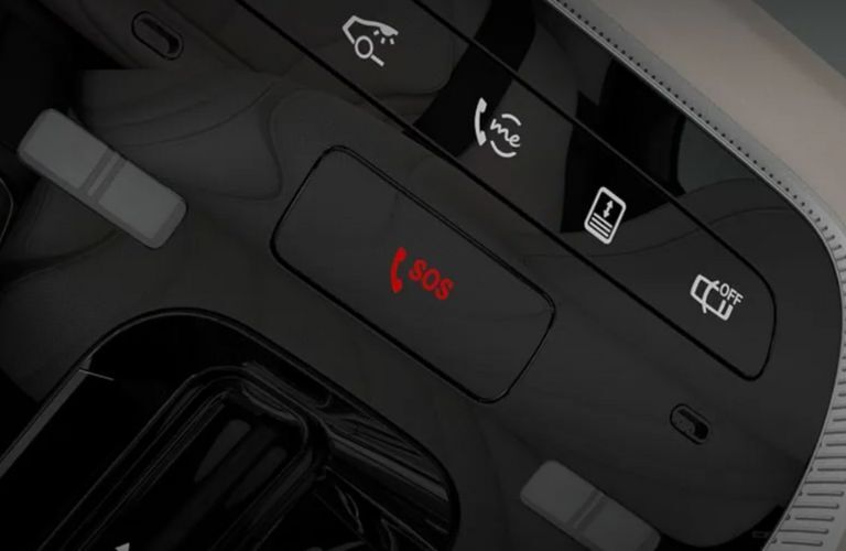 emergency call button in the 2024 Mercedes-Benz E 450 4MATIC Sedan