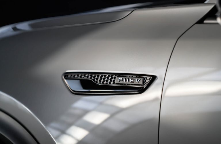 badging of the 2025 Mazda CX-70 PHEV