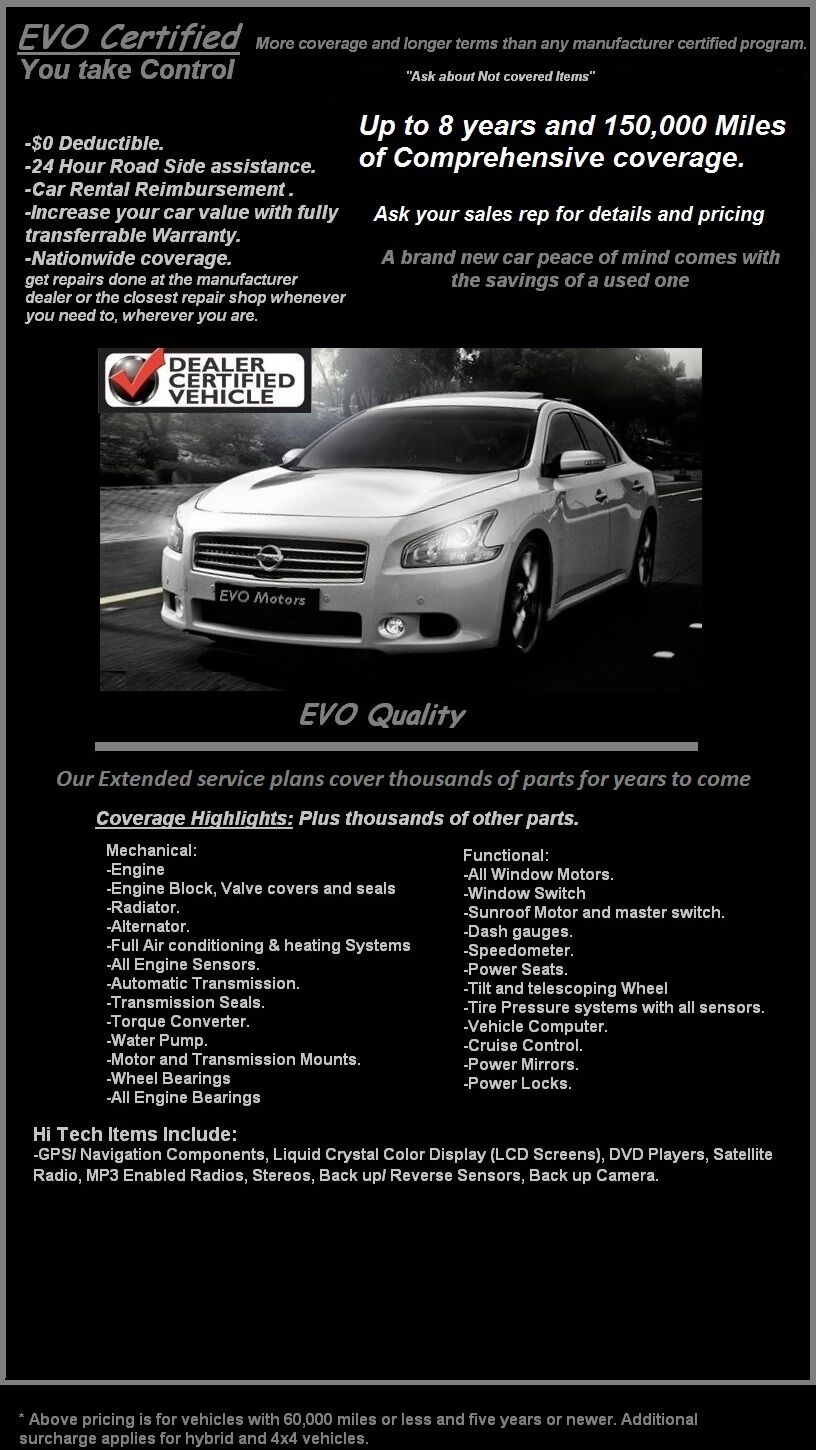 Warrenties at Evo Motors in Seffner, FL