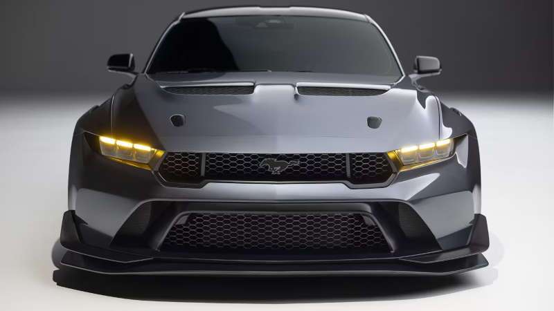 A front view of the 2025 Ford Mustang GTD.