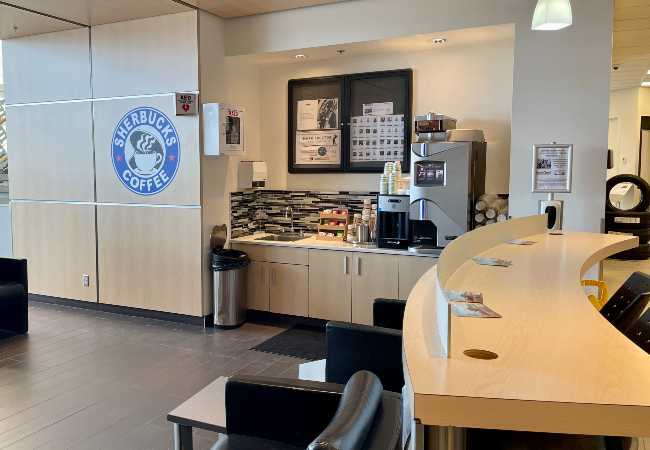 Sherbucks Coffee Lounge and Waiting Area
