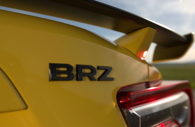 2017 Subaru BRZ Series.Yellow Exterior Rear Fascia and Spoiler