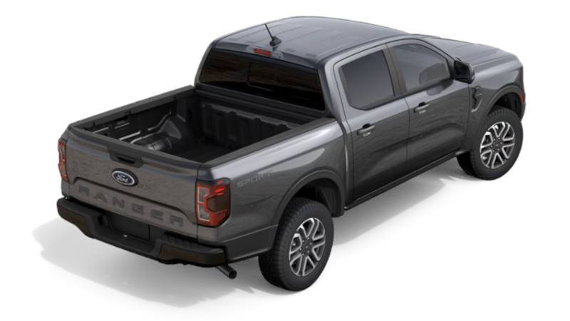 A rear quarter view of the 2025 Ford Ranger.